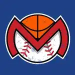 Missourisports.bet editorial team displaying a red M with a basketball in the upper half and a baseball in the bottom half on a blue background. on a blue background